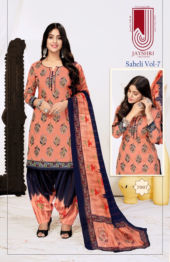 Jayshri Saheli Vol-7 Cotton Designer Printed Dress Material